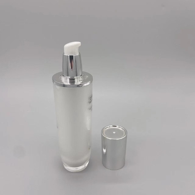 ओवल सिलेंडर 50 मिलीलीटर कॉस्मेटिक लोशन पंप स्किनकेयर प्लास्टिक सिलेंडर