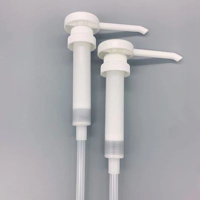 गुणवत्ता  Round Head Plastic Syrup Pump 10ml Honey Dispenser Pump फैक्टरी